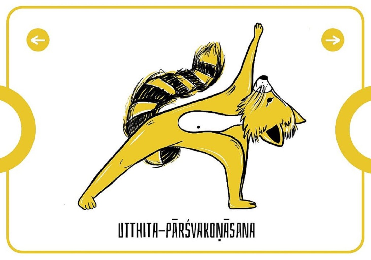 Joga gra dla dzieci - jogra - utthita-pārśvakonāsana