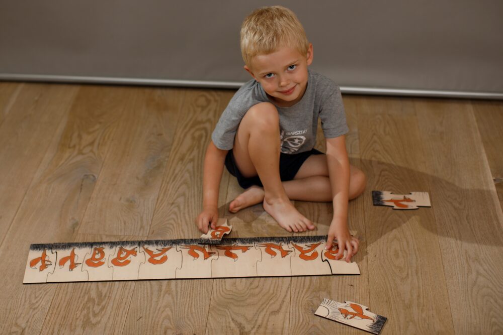 Warsztat Joga - joga puzzle drewniane - jograki - powitanie słońca