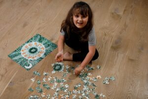 Warsztat Joga - joga puzzle / plakat - jograki - powitanie księżyca / powitanie słońca